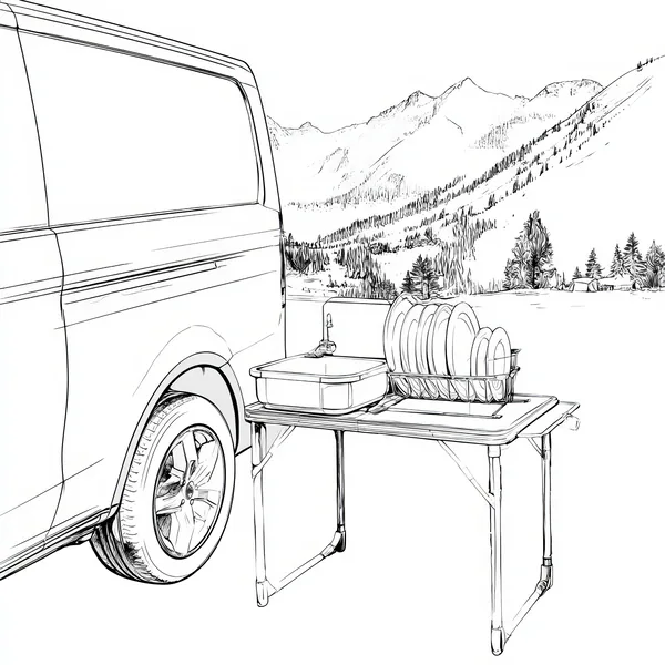 Cover of Mountain Camper Coloring Book.